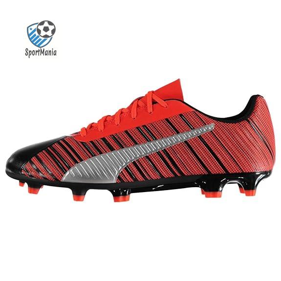 Puma Men's One 5.4 Fg Ag Black-nrgy Red-p Football Shoes